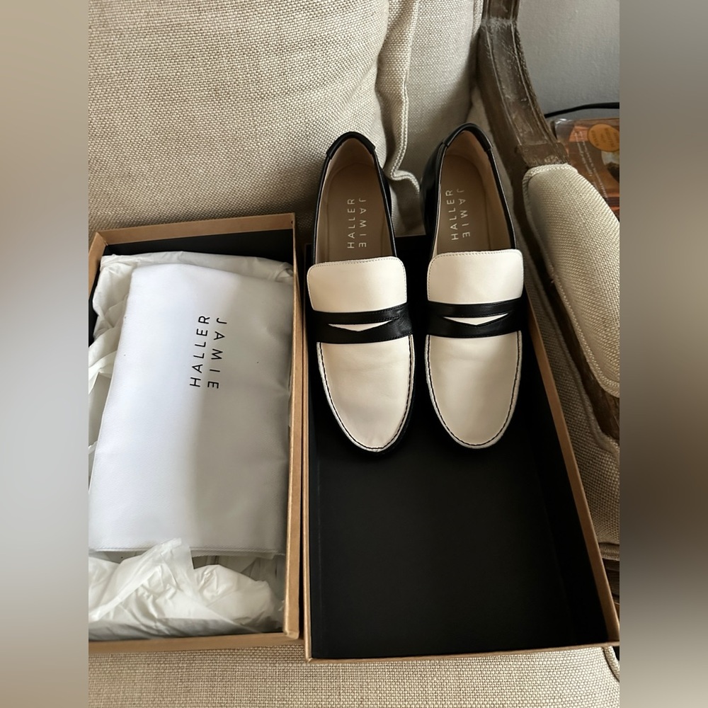 Jamie Haller two-tone leather loafers size 36 SOLD OUT